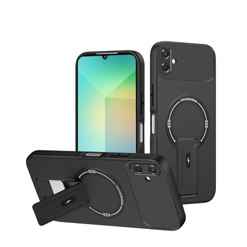 Rfvzubemok Compatible with Honor X5C / X5C Plus,Compatible with Honor Play10A Magnetic Kickstand 2 in 1【TPU+PC】 Camera Protection Bracket Shockproof Case Black