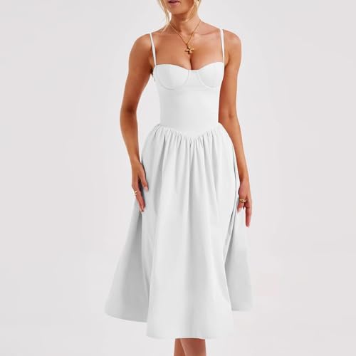 Robe à bustier fluide au tombé plissé unique et romantique