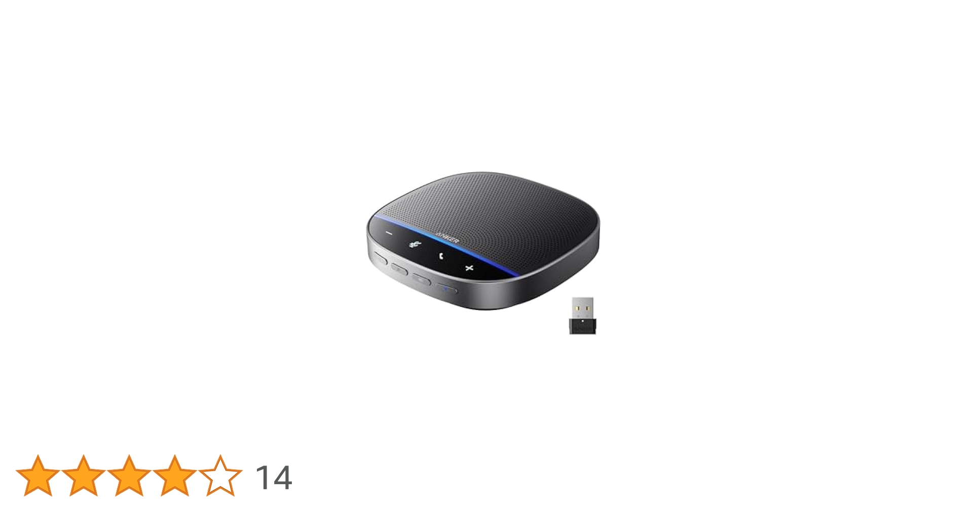 Anker PowerConf S500 会議用マイクスピーカー 超⾼感度マイクと優れた⾳声処理機能で⼤⼈数でもクリアな通話が