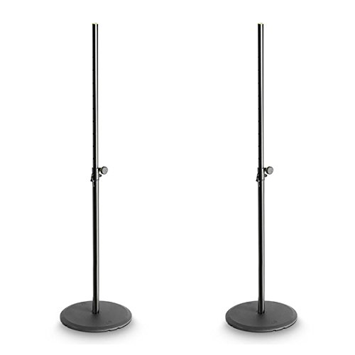 2 x gravedad negro altavoz soporte con base redonda SSP WB SET 1 DJ DISCO PA