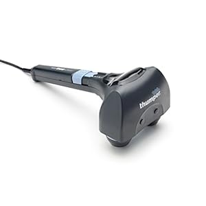 Thumper Mini Pro Percussive Massager – Deep Tissue Massage for Muscles, Back, Shoulders, Legs, arms. Powerful Percussion Electric Handheld Massage Therapy Gun with Long Handle and 3 speeds