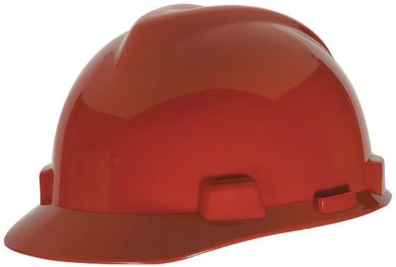 Hard Hat, Polyethylene, 4 Point Ratchet, Type 2, Class E, Red, Mfr: C217095-A