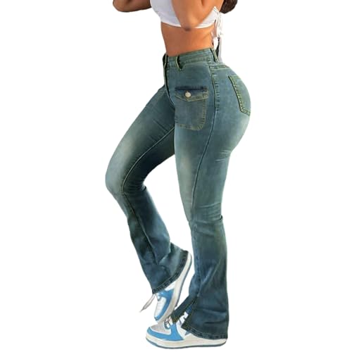 Plus Size Jean for Curvy Women Flare Jeans for Women Boot Cut Jeans for Woman High Rise Waisted Baggy Wide Leg2