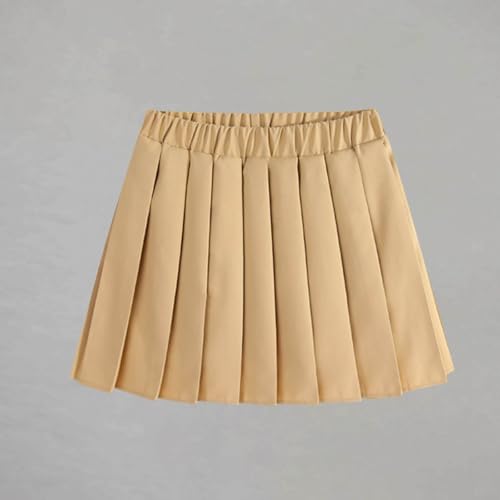 Girls Pleated Skirts Kids Elastic High Waist Skorts Athletic Uniform Casual Mini Skirt with Undershorts 2-17 Years3