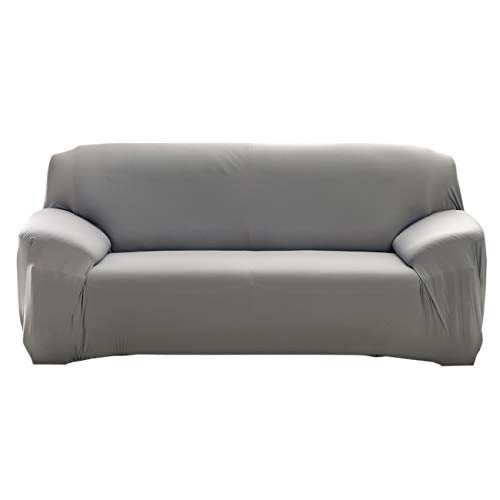 PICTURESQUE Funda Protectora Elástica para Sofá Cubierta de Sofá Funda Decorativa para Sofá 3 Plazs Gris