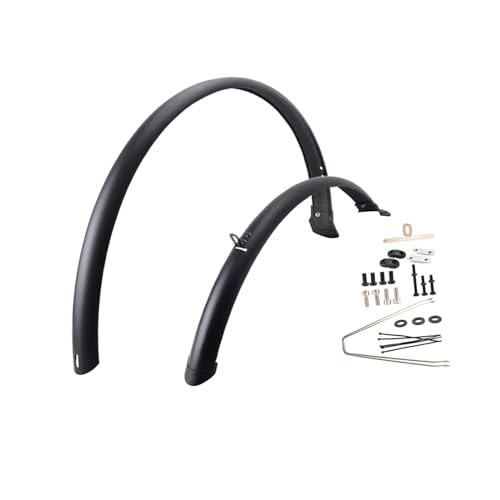 kowaku 2Pcs Mountain Bike Mud Guards Road Bike Fenders Waterproof Front Rear Mudguards for Bicycle Riding Dust Mountain Road Bike, Without 2 Rings