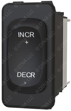 Freightliner A06-30769-030 Rocker Switch Increment/Decrement, Double Pole Double Throw, Mom, Gld