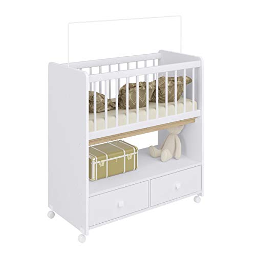 Mini Berço Moisés com Colchão 2 GV Unissex Branco
