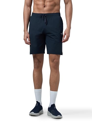 Image of TECHNOSPORT Mens Regular Fit Solid Shorts for Gym, Workout & Sports with Anti Microbial, Techno Dry