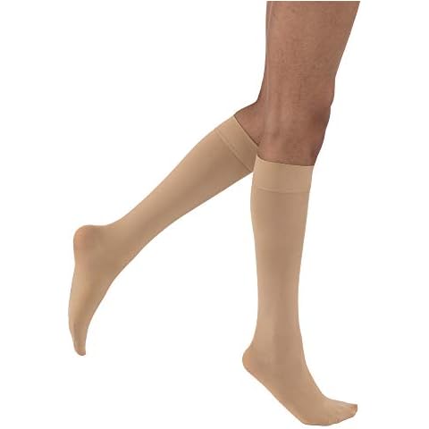 BSN Medical/Jobst 115215 Opaque Compression Hose, Knee High, 15-20 MMHG, Closed Toe, X-Large, Natural Cover