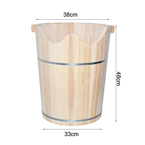 Spa de Pies de Madera Maciza con Tapa Talla A miniatura 7