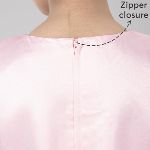 Image of Hopscotch Girls Sleeveless Pink Beaded Cascade Dress