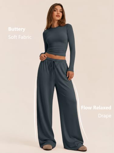 Image of Trendy Queen Women's 2 Piece 2026 Fall Fashion Lounge Set with Pockets
