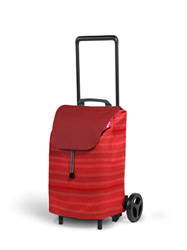 gimi Easy Chariot à Courses Compact avec capacité de 40 l, Chariot à Courses Pliable jusqu'à 30 kg, léger et maniable