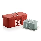HAZEL Bread Butter Box Set | Bread Box and Butter Dish Combo | Food Grade Storage for Kitchen | Perfect Diwali Gifts for Keeping Your Bread and Butter Fresh During Festive Celebrations