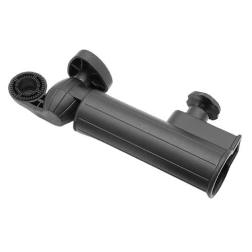 HOUDERCO ゴルフトロリー用傘ホルダー 耐久性ある固定ブラケット 取り付け簡単 丸ハンドル対応 アウトドア雨傘スタンド ゴルフカートアクセ