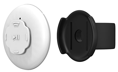 KamO Media Clip-On Selfie Remote Multimedia Bluetooth Button Music Controller - Pause/Play Change Track Volume and Camera Shutter Control Compatible with iPhone and Android Devices