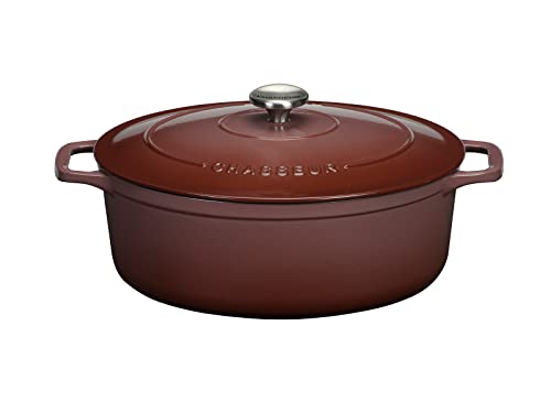 Cocotte ovale 29cm 5L Chasseur bois de rose