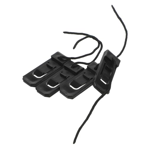 Toddmomy 4 Piezas Hebilla De Aleta Desmontable Aleta De Surf Aletas De Tabla De Surf Clip De Aleta para Tabla De Surf Navegar Clips para Aletas De Paddleboard Accesorios De Surf Nylon Black