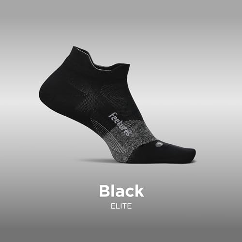 Feetures Elite Ultra Light Cushion Ankle Socks - Sport Sock with Targeted Compression - New Black, XL (6 Pair)2