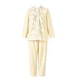 [らくラクパートナー] パジャマ [ワコール] 長袖・長ズボン 前開き 家庭用タンブル乾燥機対応 肌側起毛 留めやすいボタン シニア 介護 入院 DNL312 レディース CR