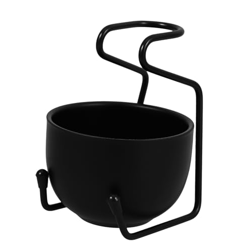 SOESFOUFU Elegant Shaving Brush Stand Bowl Stainless Steel Razor Holder Stand Beard Brush Rack for Shaving Tools