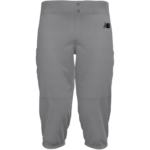 New Balance Men's Solid Knicker Baseball Pants Grey S