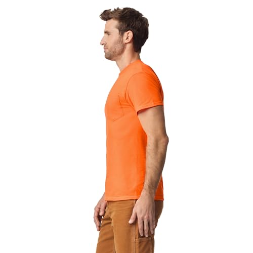 Image of Gildan Unisex Adult DryBlend Workwear T-Shirts with Pocket, 2-Pack