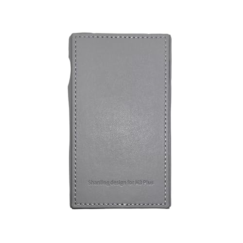 Shanling M3Plus Case シャンリンM3Plus 専用PUレザーケース ポータブルオーディオプレーヤーケース ガード 保護 耐衝撃 耐腐食【国内正規品】 (グレー)