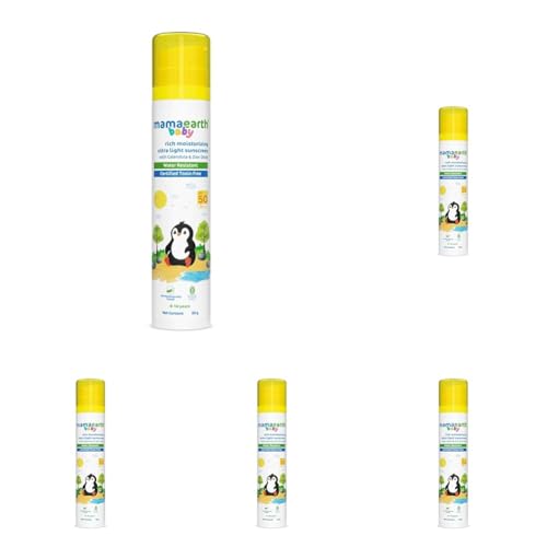 Image of Mamaearth Baby Rich Moisturizing Ultra Light Sunscreen - 50g | SPF 50 & PA++++ | Water Resistant | Lightweight & Moisturizing | Suits all Skin Type | Safe For Babies | Dermatological Tested | Hydrating Sun Protection