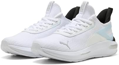 Puma Scarpe da Corsa Softride Enzo 5 Hype Unisex, Puma Bianco Puma Argento Puma Nero