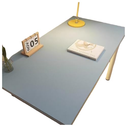 デスクマット 学習机 PUレザー 長方形テーブルマット 無地 耐久性 防水 防油 傷防止 耐熱 裏面滑り止め加工 デスクパッド お手入れ簡単 多機能 オフィス 事務室 自宅用 洗濯不要 マウス対応 40*60cm ブルー