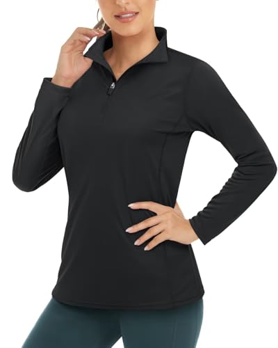 Boladeci Women's UPF 50+ Sun Shirts 1/4 Zip Lightweight Long Sleeve Summer Tops UV Protection Quick Dry Golf Shirts