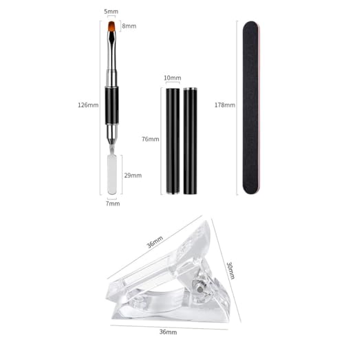 Set de Moldes para Extensión de Uñas 100 pzas miniatura 6