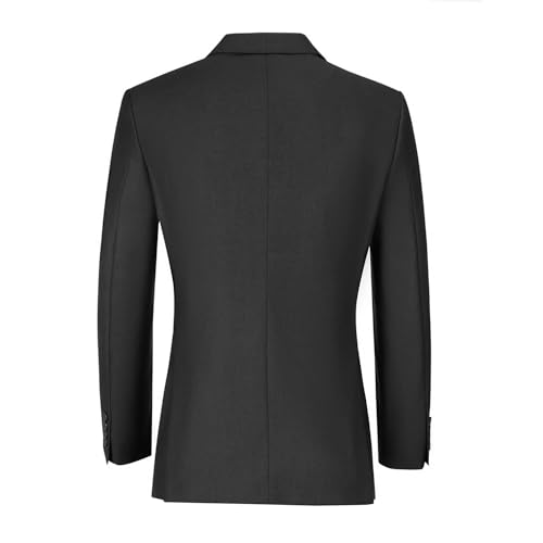 Men's Slim Fit 2 Piece Suit Set,Two Button Solid Blazer Shorts Suits Summer Business Tuxedo Set2