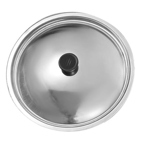 Toyvian Tapa de Olla de Acero Inoxidable Cubierta Multipropósito Compatible con Sartenes y Ollas Tapa Reutilizable Resistente para Cocina Doméstica y Profesional