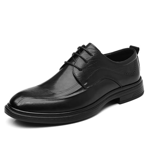 Men's Spring Summer Breathable Business Dress Shoes Soft Sole Casual Groom Wedding Shoes