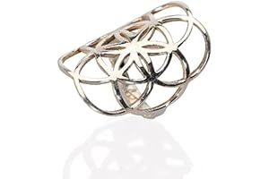 Flower of Life Ring: Connect to Universal Energy with Sterling Silver Sacred Geometry