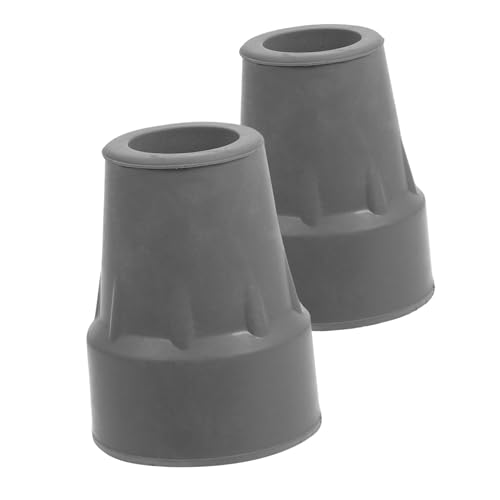 HOLIDYOYO Stability Cane Tips 2 Pcs Crutch Foot Caps Non-Skid Protection Easy to Install for Enhanced Comfort