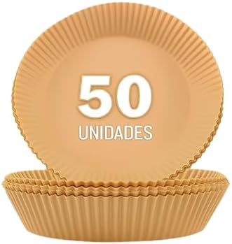 Papel para Air Fryer 20cm Redondo 50 Unidades | Forro Descartável...