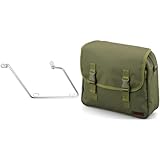 【SR400専用セット】デイトナ(Daytona) バイク用 サドルバッグサポート 左側専用 78734 & ヘンリービギンズ(Henly Begins) バイク用 サイドバッグ 10L サドルバッグMIL DHS-13 グリーン 90557