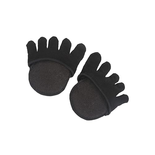 GAROZATION Summer Toe Socks Women Anti-slip Ankle Half Socks Cotton for Girls 2 Pairs