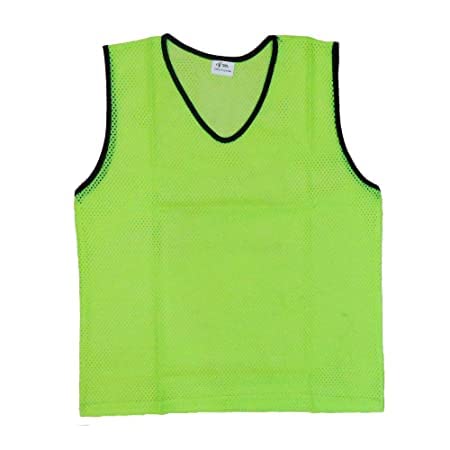 Rib Bibs Pinnies Scrimmage Vest for Soccer Cricket Track and Field Sport Teams (Pack of 50) Green & Orange-image-28