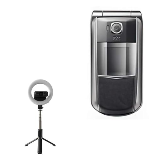 BoxWave Stand and Mount Compatible with ASUS Z810 - RingLight SelfiePod, Selfie Stick Extendable Arm with Ring Light - Jet Black