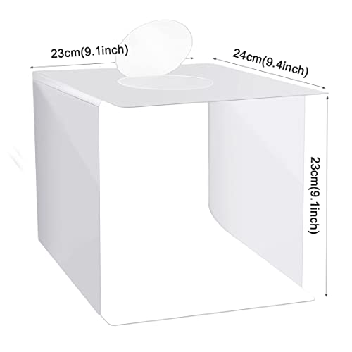 Folding Photo Studio Light Box Kit, 12.2 X 12.2Inch Portable Photography Shooting Booth Table Top Light Tent Kit With 80 Led Lights (10 Levels Dimmable 3 Colors) And 6 Colors Backdrops #TOP1