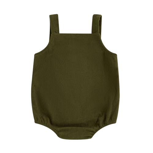 Infant Boy Girl Ladybug Romper Spring Baby Clothes Embroidery Bee Corduroy Bodysuit Animal Print Sleeveless Overalls2