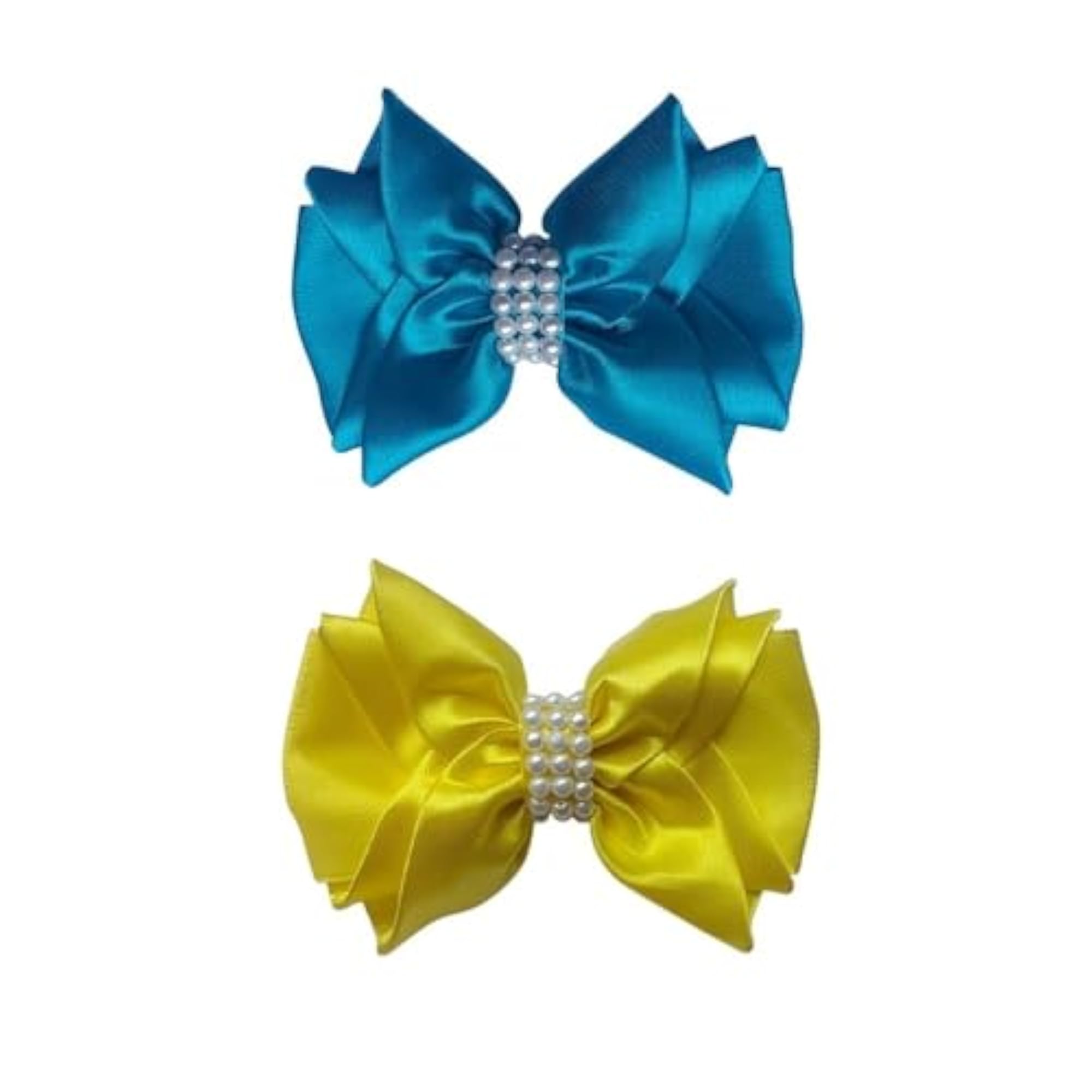 Charming Satin Flower Alligator Hair Clip Pack of 2