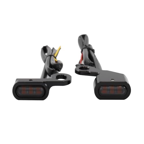 Dreamseek LED Turn Signal Light for Harley Dyna 1999-2017 Indicator Braker Blinker Lamp Motorcycle Taillight Smoke