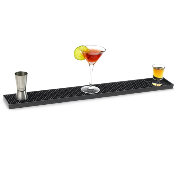 Bar@drinkstuff Alfombrilla de goma para barra de 24 pulgadas, paquete de 12