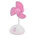 Ruilogod Przenośny różowy wentylator USB 2.0 Powered by PC Laptop